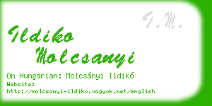 ildiko molcsanyi business card